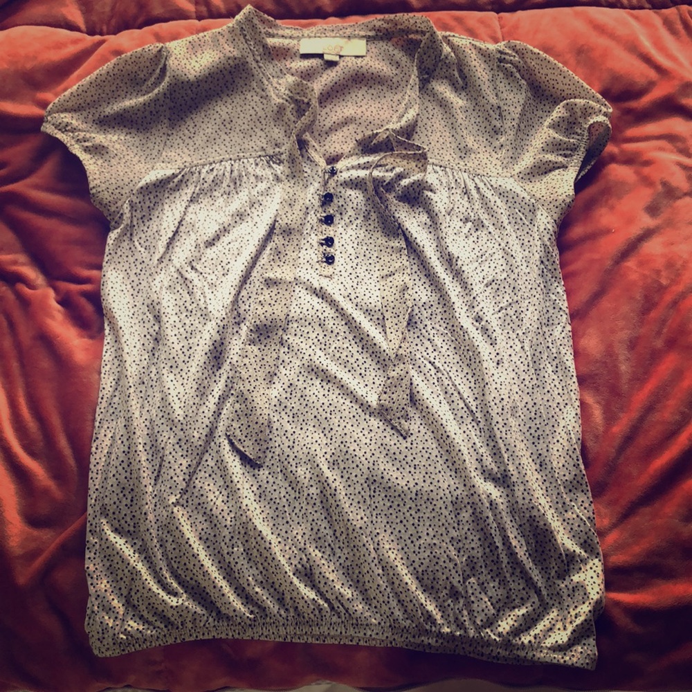 Polka dot LOFT top